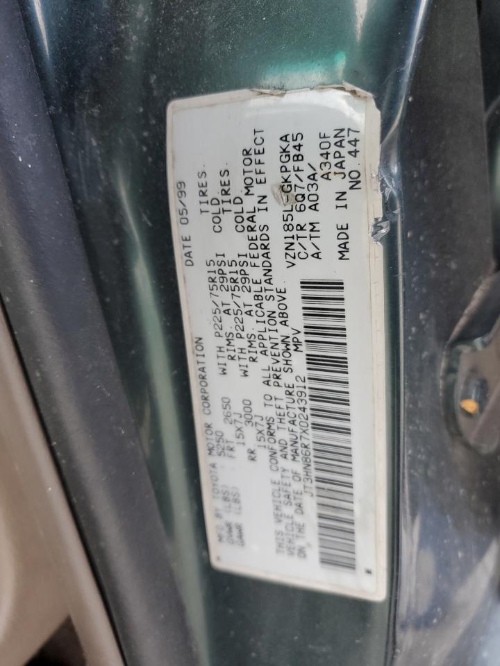 1999 Toyota 4Runner Sr5 VIN: JT3HN86R7X0243912 Lot: 91199665