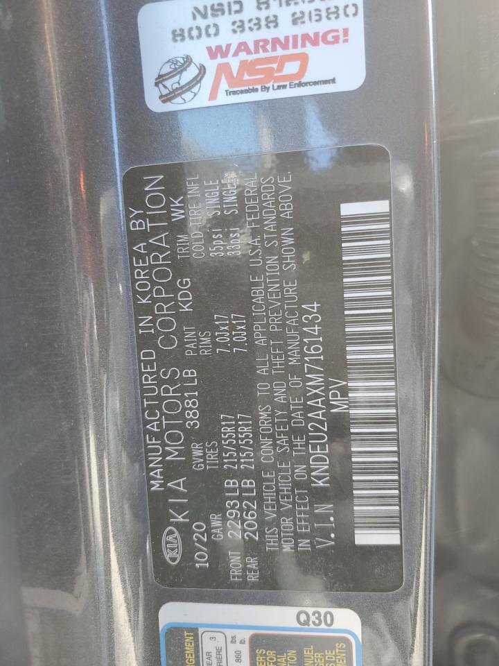 2021 Kia Seltos S VIN: KNDEU2AAXM7161434 Lot: 90805425