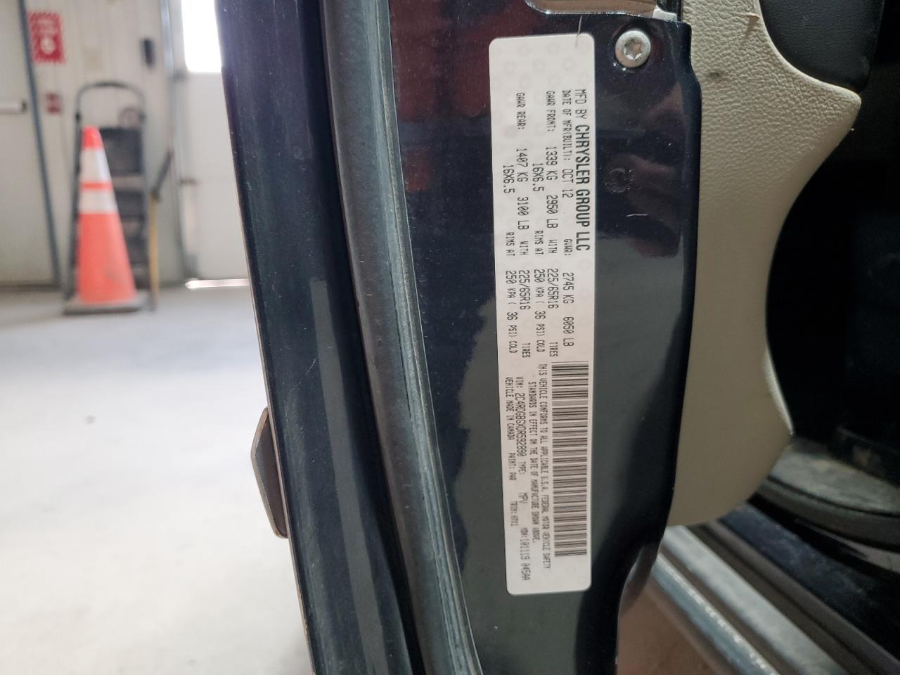 2013 Dodge Grand Caravan Se VIN: 2C4RDGBGXDR592890 Lot: 92202855