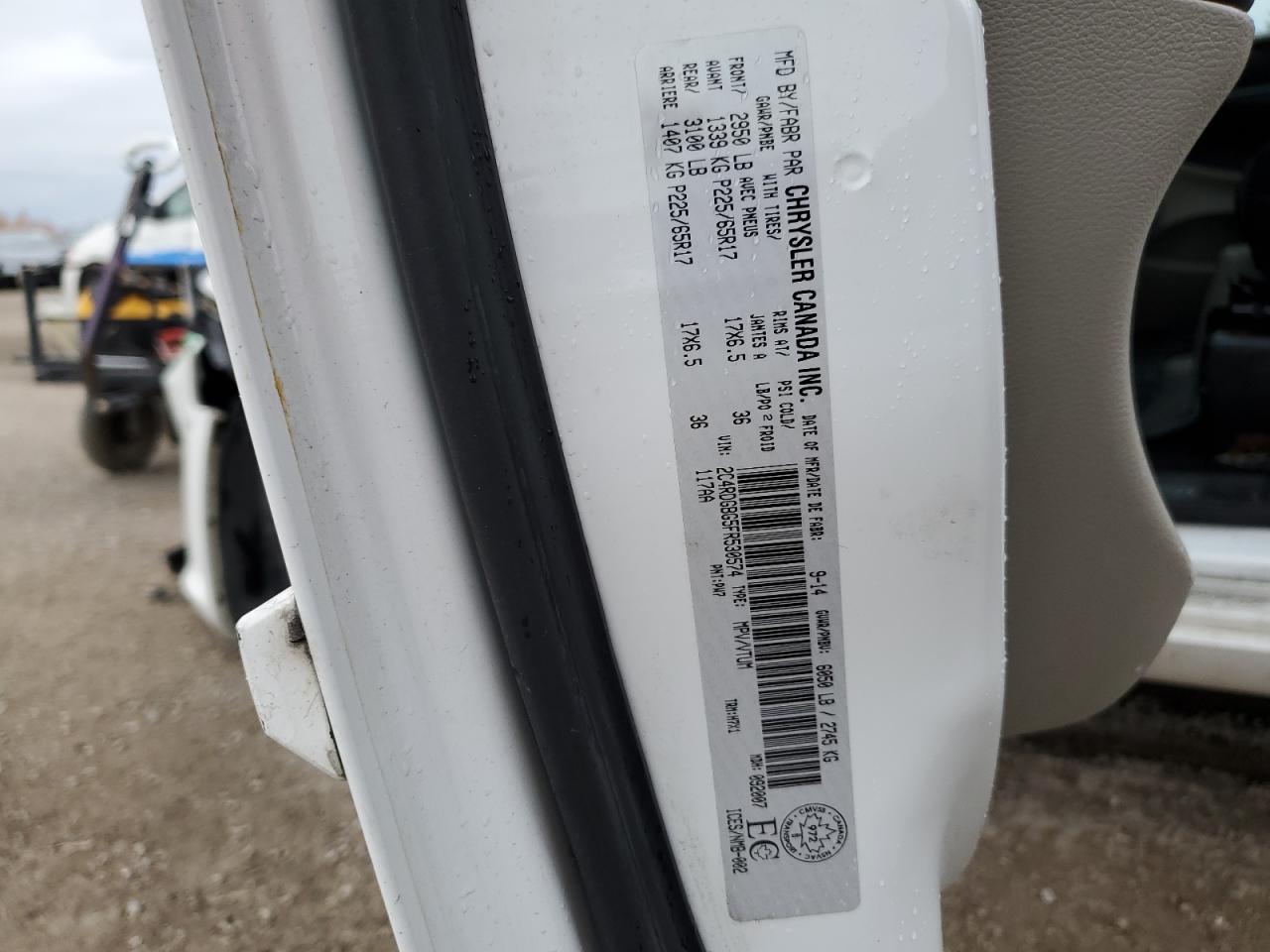 2015 Dodge Grand Caravan Se VIN: 2C4RDGBG5FR530574 Lot: 91208465