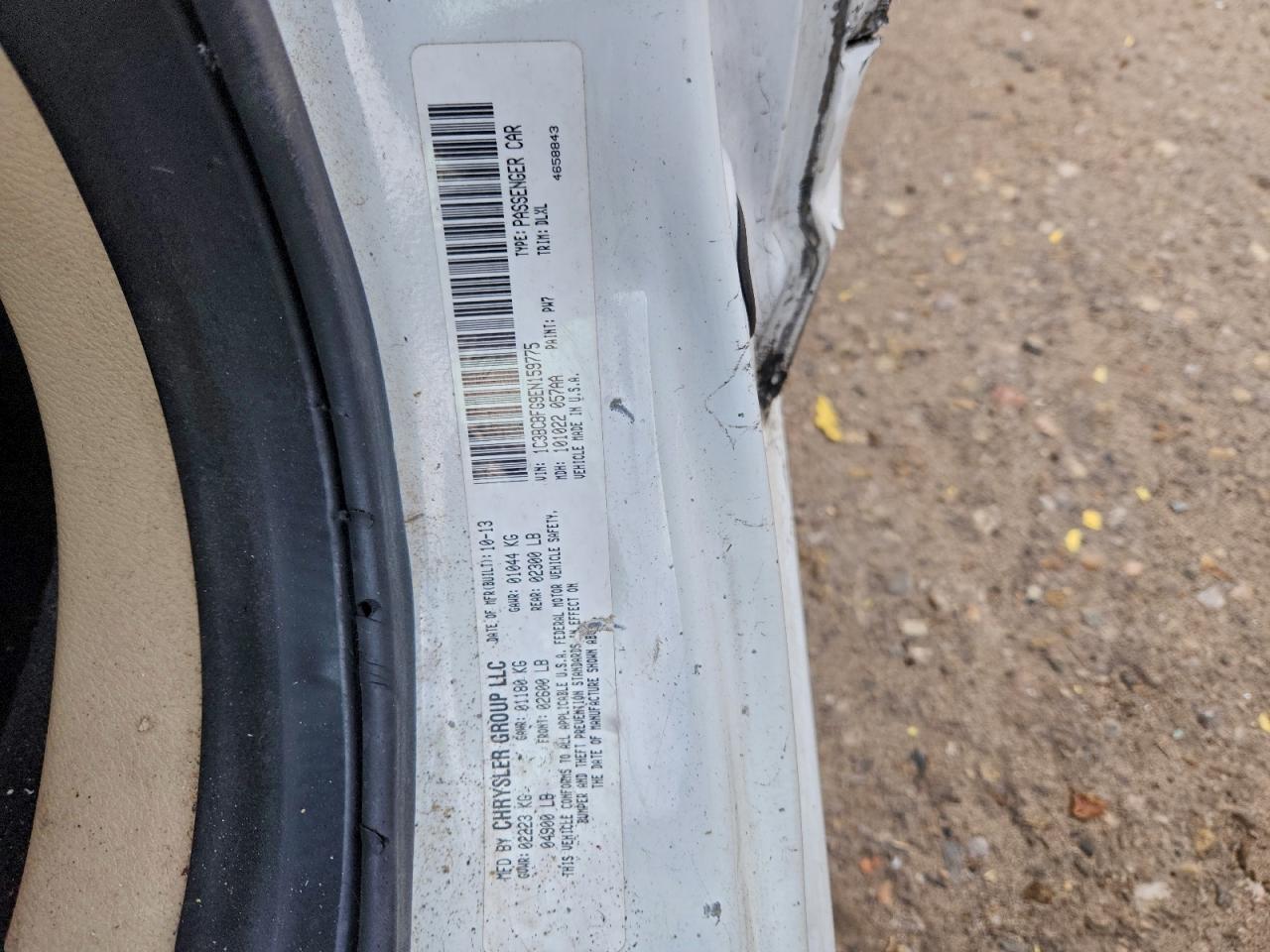 2014 Chrysler 200 Limited VIN: 1C3BCBFG9EN159775 Lot: 94756395