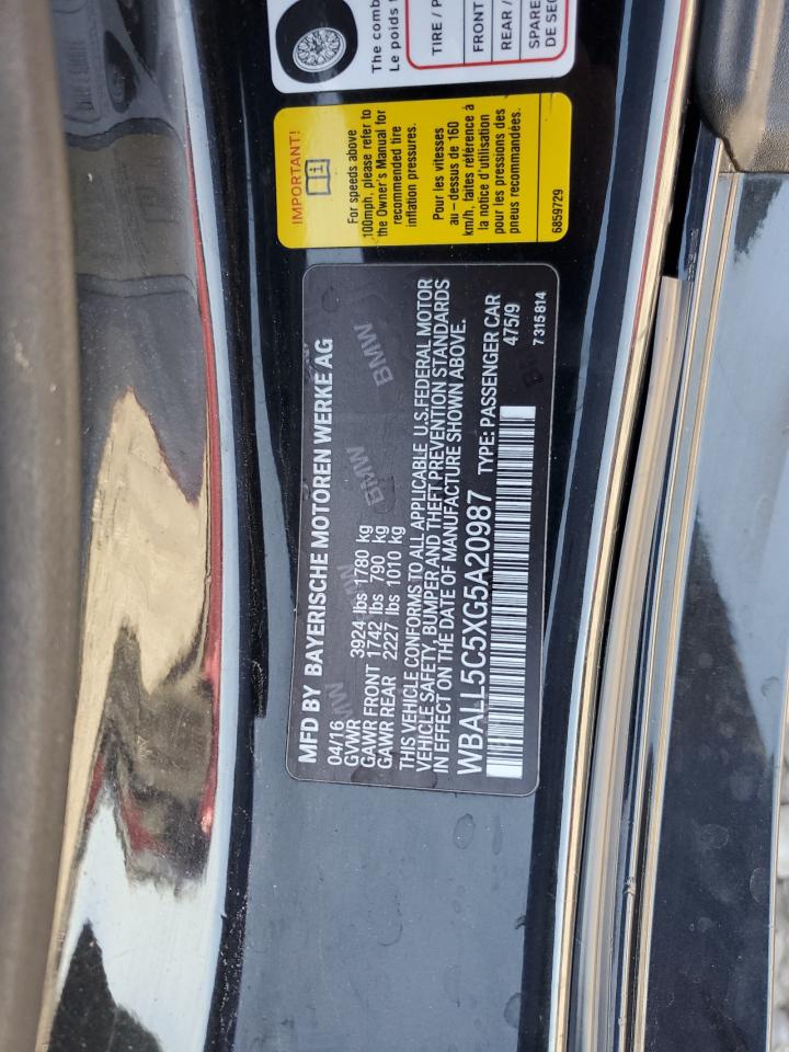 2016 BMW Z4 Sdrive28I VIN: WBALL5C5XG5A20987 Lot: 91805075