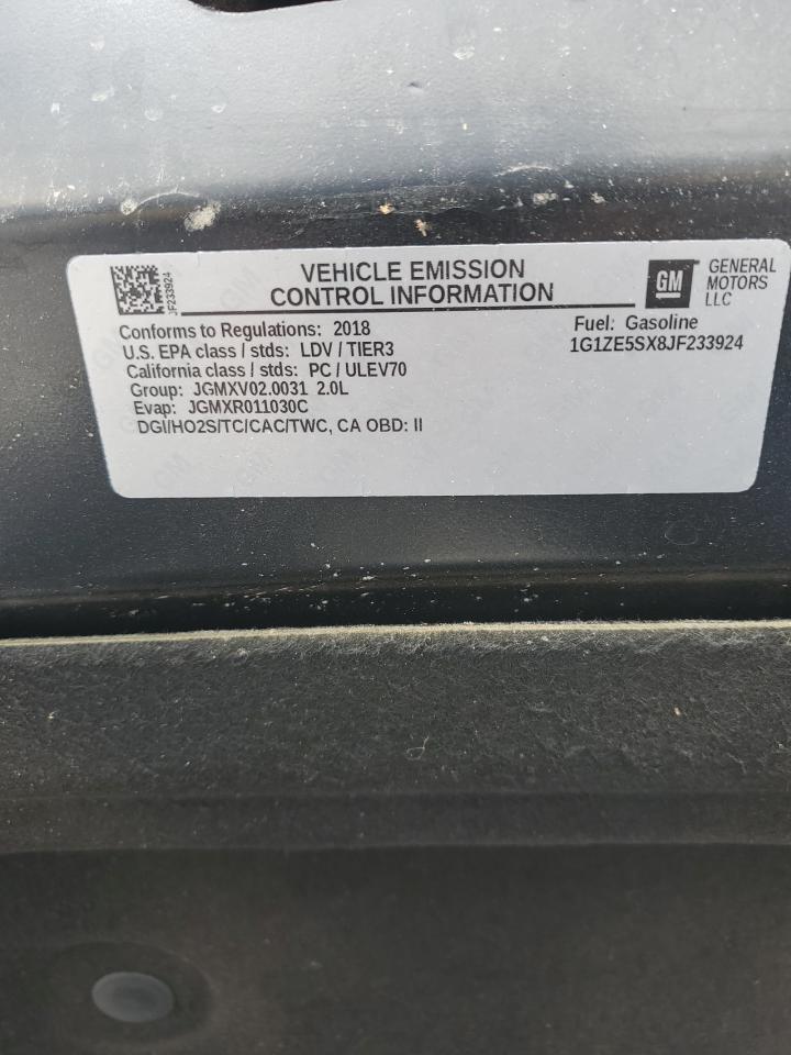 2018 Chevrolet Malibu Premier VIN: 1G1ZE5SX8JF233924 Lot: 92186795