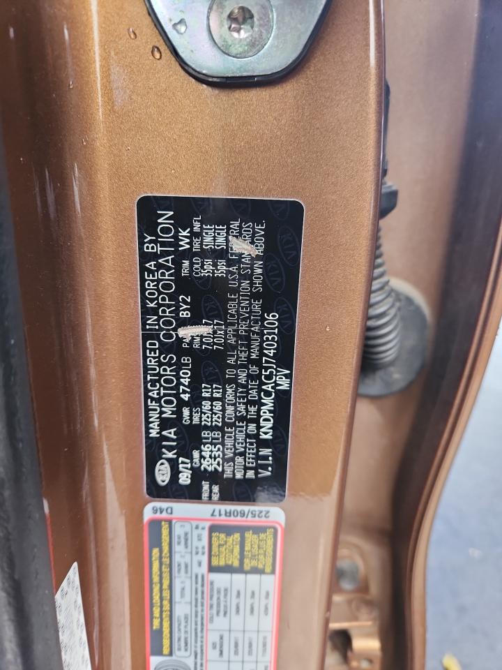 2018 Kia Sportage Lx VIN: KNDPMCAC5J7403106 Lot: 91657125