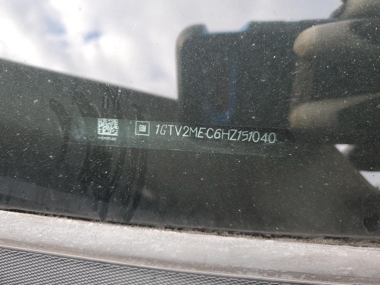 2017 GMC Sierra K1500 Sle VIN: 1GTV2MEC6HZ151040 Lot: 92469885