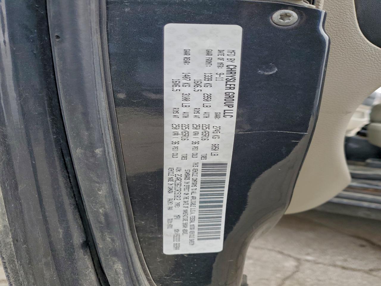 2012 Chrysler Town & Country Touring VIN: 2C4RC1BG1CR151812 Lot: 94119165