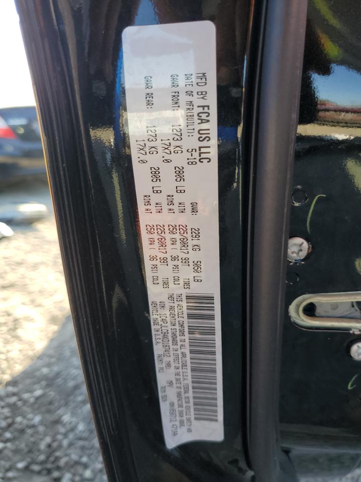 2019 Jeep Cherokee Latitude VIN: 1C4PJLCB4KD187412 Lot: 91692515