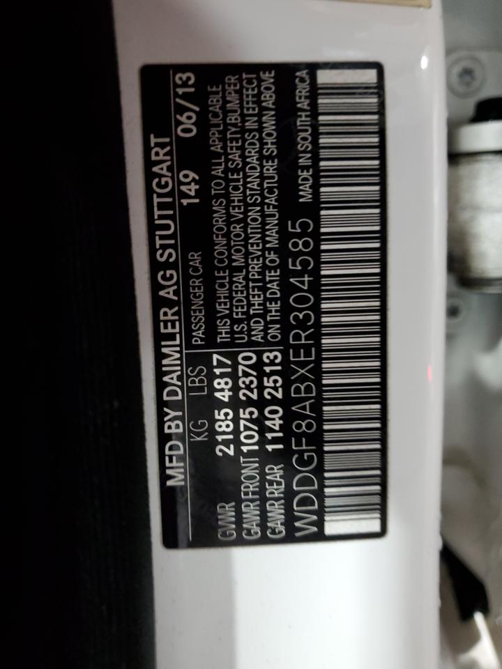 2014 Mercedes-Benz C 300 4Matic VIN: WDDGF8ABXER304585 Lot: 92614685