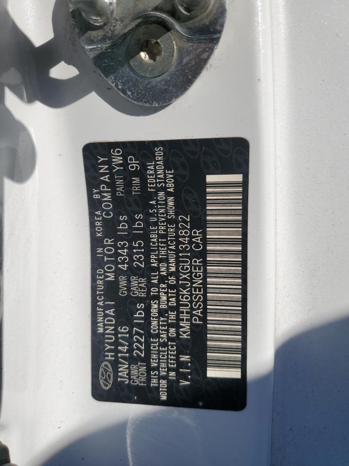 2016 Hyundai Genesis Coupe 3.8 R-Spec VIN: KMHHU6KJXGU134822 Lot: 71774595