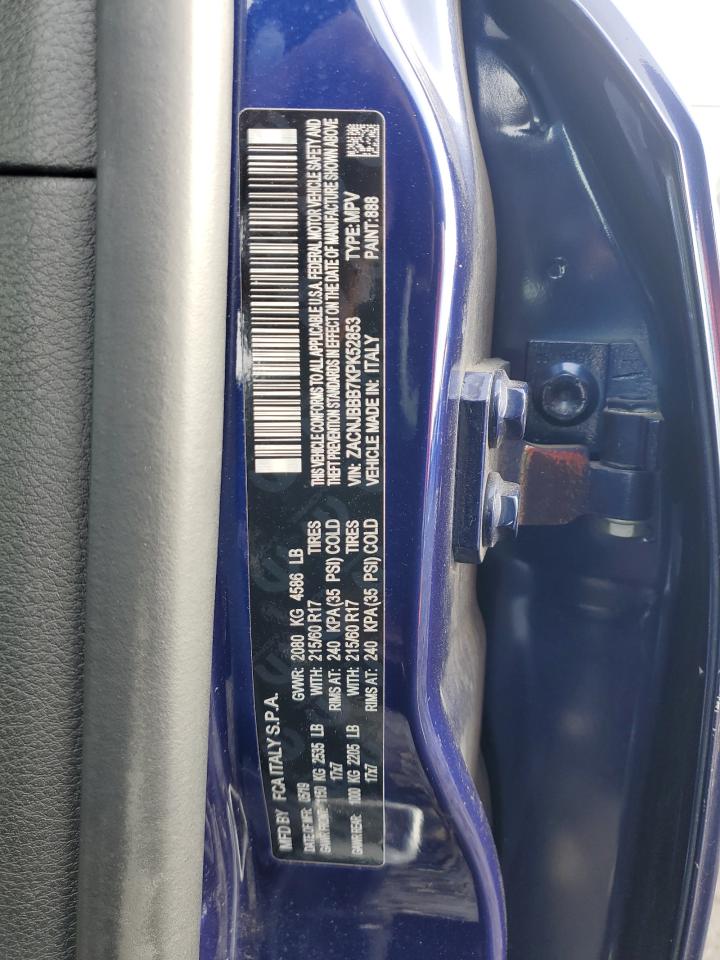 2019 Jeep Renegade Latitude VIN: ZACNJBBB7KPK52853 Lot: 92275765