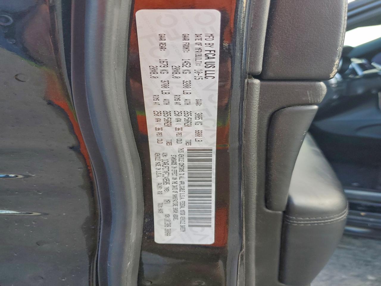 2015 Jeep Grand Cherokee Overland VIN: 1C4RJFCTXFC149505 Lot: 94472235