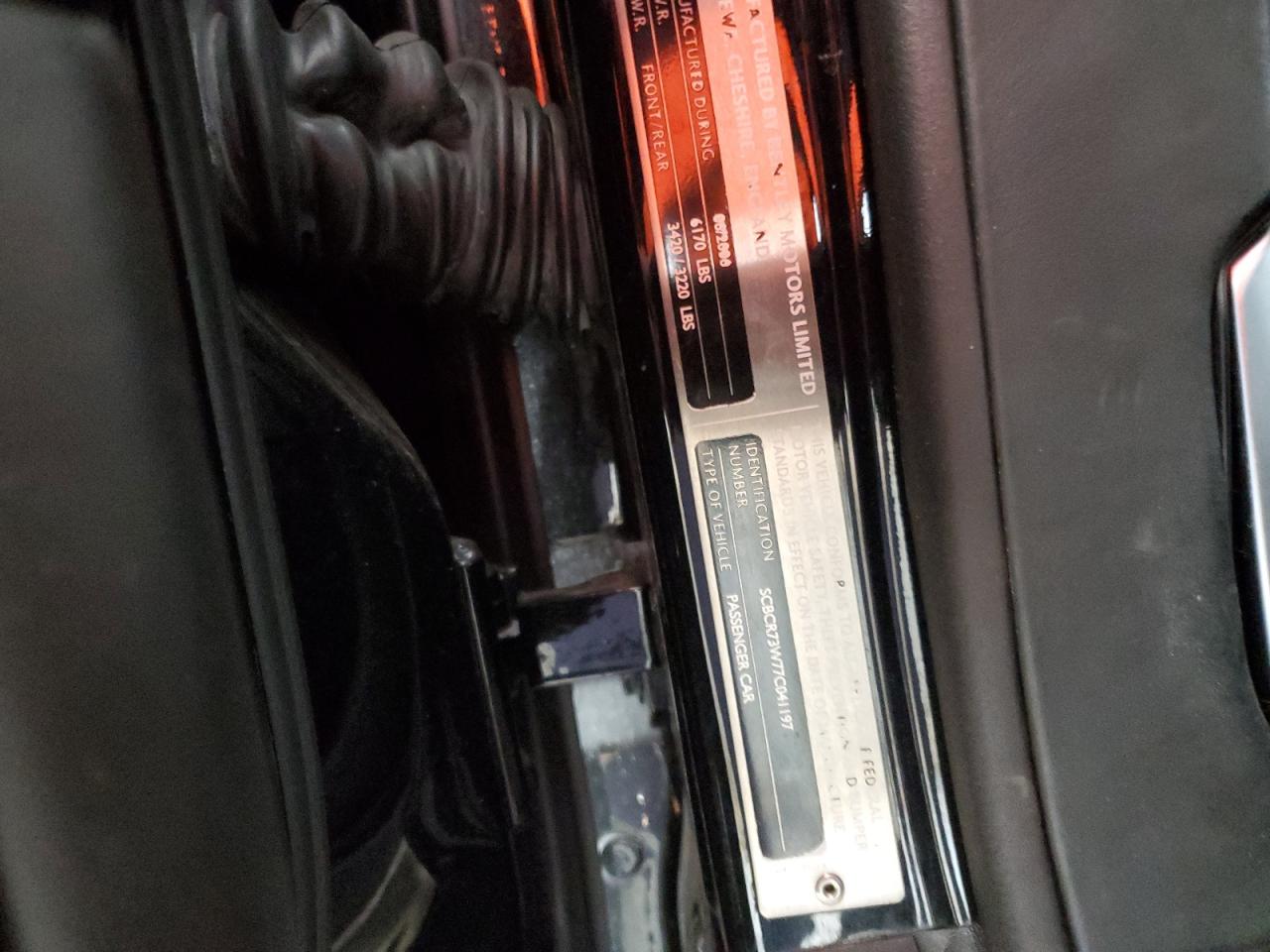 2007 Bentley Continental Gt VIN: SCBCR73W77C041197 Lot: 91072835