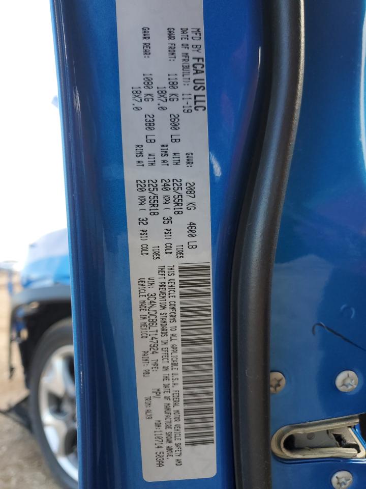 2020 Jeep Compass Limited VIN: 3C4NJDCB6LT147924 Lot: 92333175