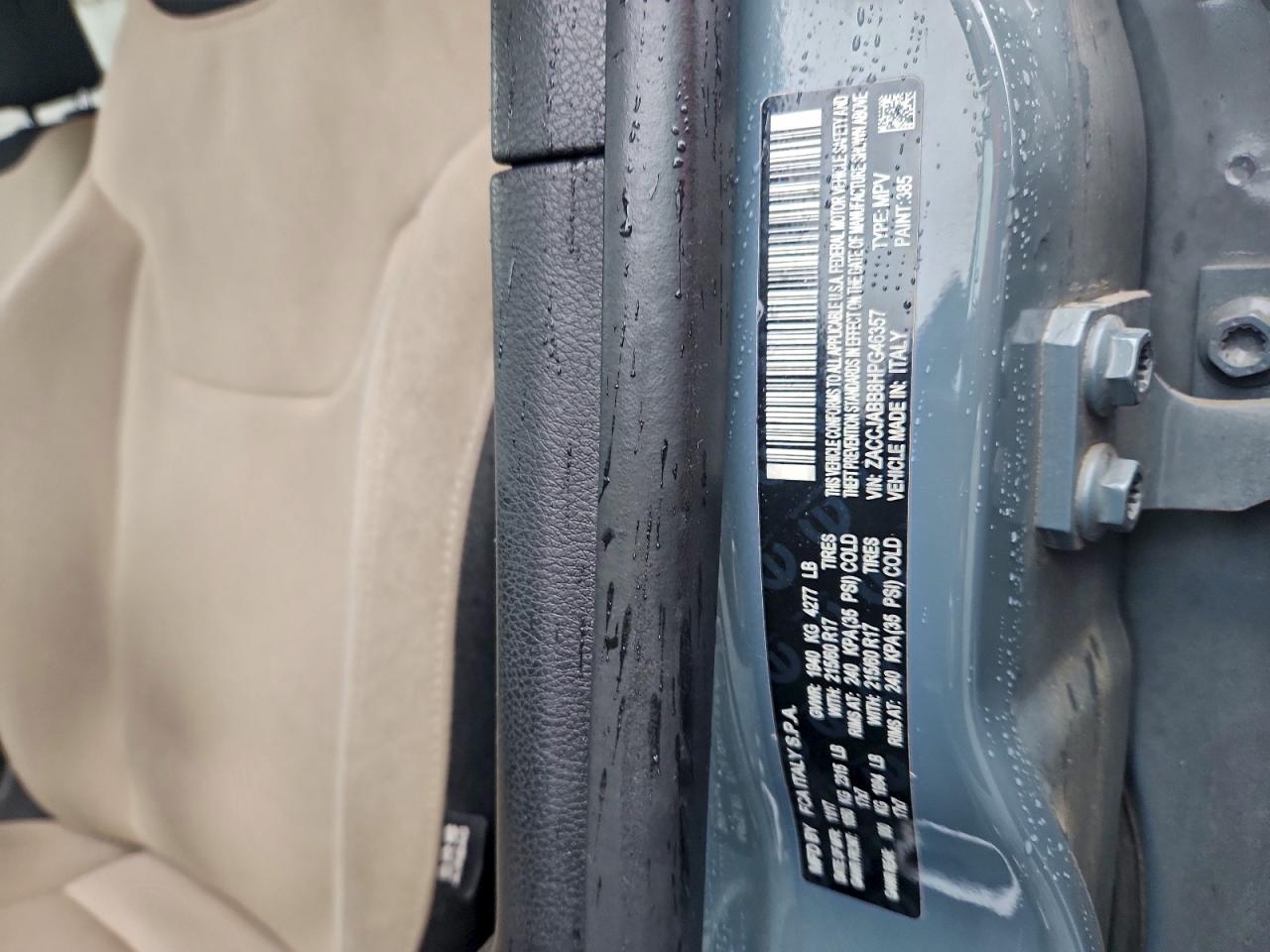 2017 Jeep Renegade Latitude VIN: ZACCJABB8HPG46357 Lot: 93697895