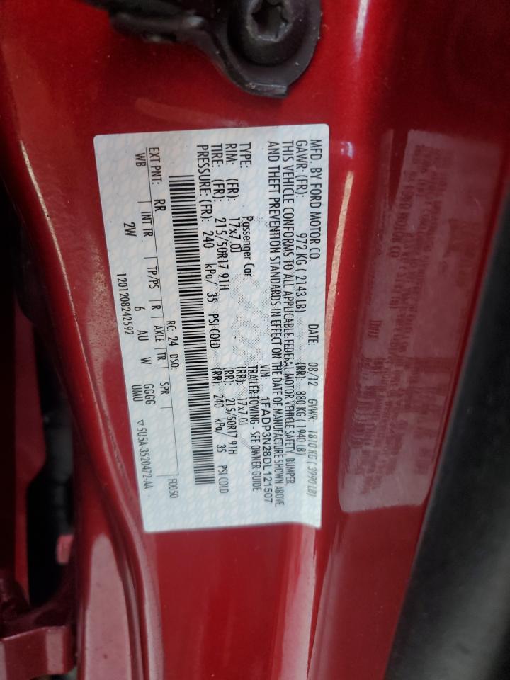 2013 Ford Focus Titanium VIN: 1FADP3N28DL121507 Lot: 93285305