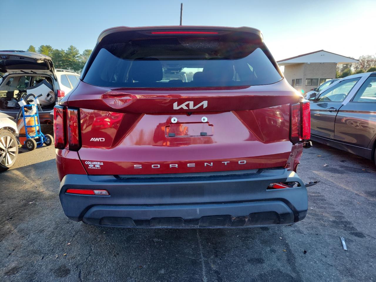 2022 Kia Sorento Lx VIN: 5XYRGDLC2NG100618 Lot: 92810605