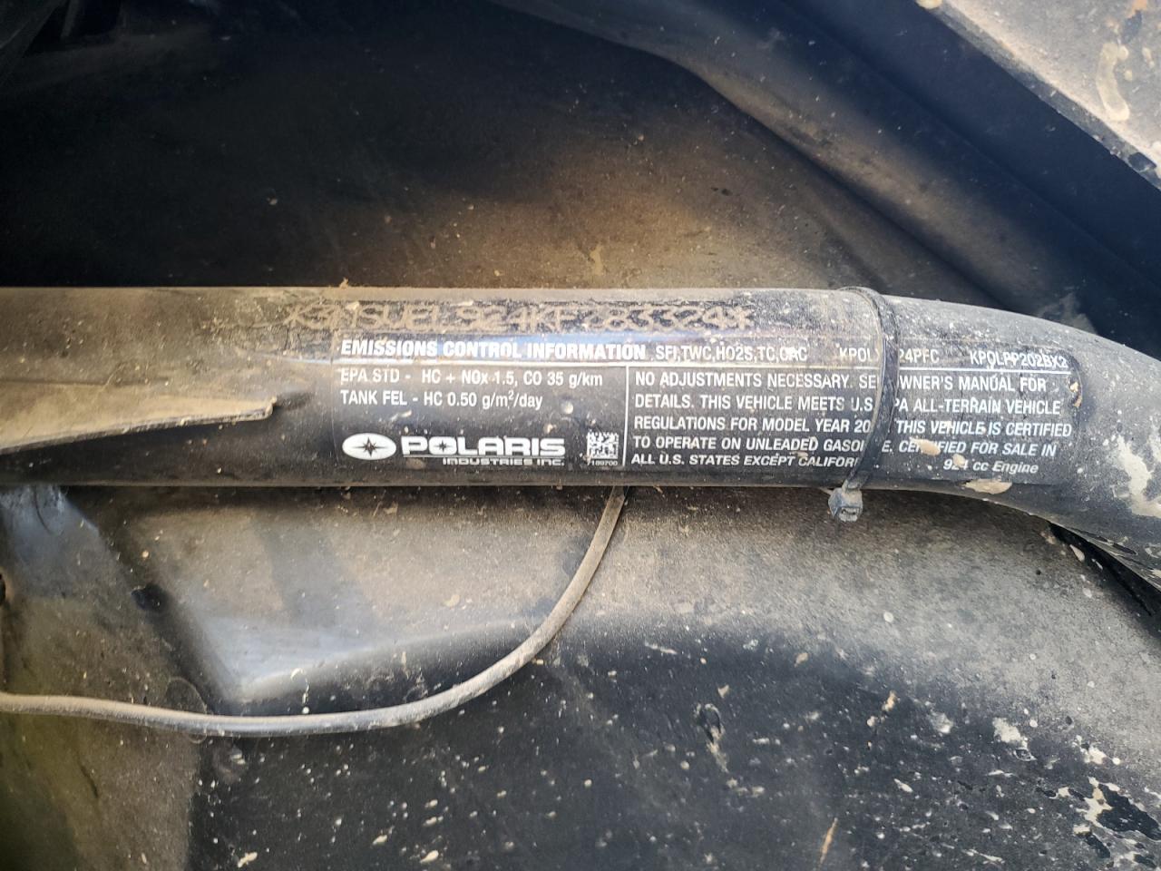 2019 Polaris Rzr Xp Turbo S VIN: 3NSVEL924KF783324 Lot: 92643795