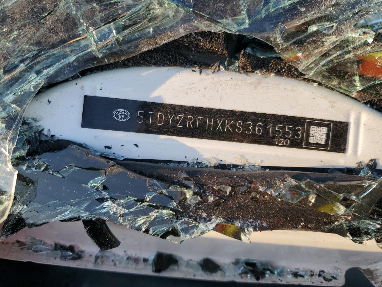 2019 Toyota Highlander Limited VIN: 5TDYZRFHXKS361553 Lot: 93644305