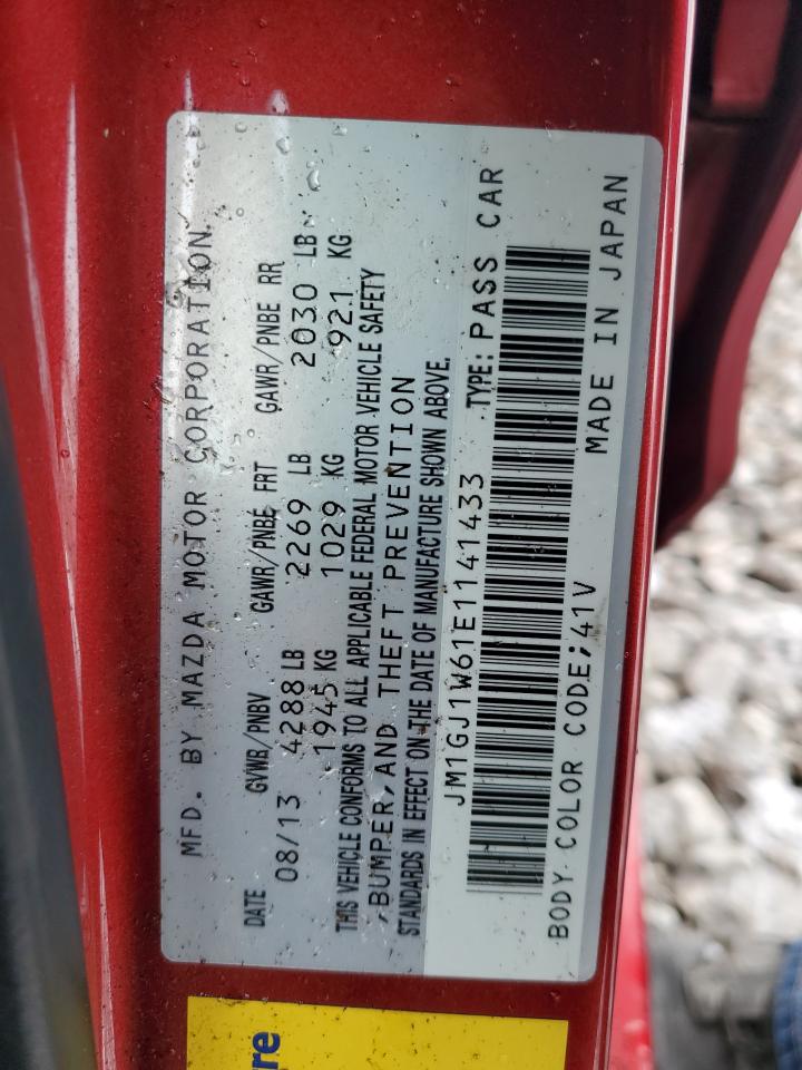 2014 Mazda 6 Grand Touring VIN: JM1GJ1W61E1141433 Lot: 90005395