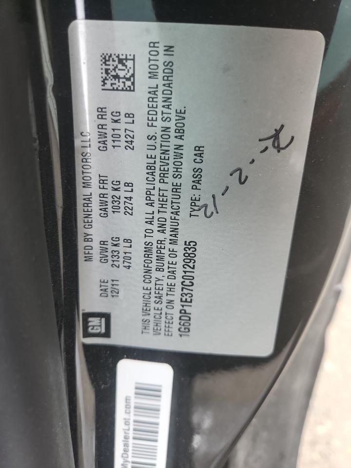 2012 Cadillac Cts Premium Collection VIN: 1G6DP1E37C0129835 Lot: 91562135