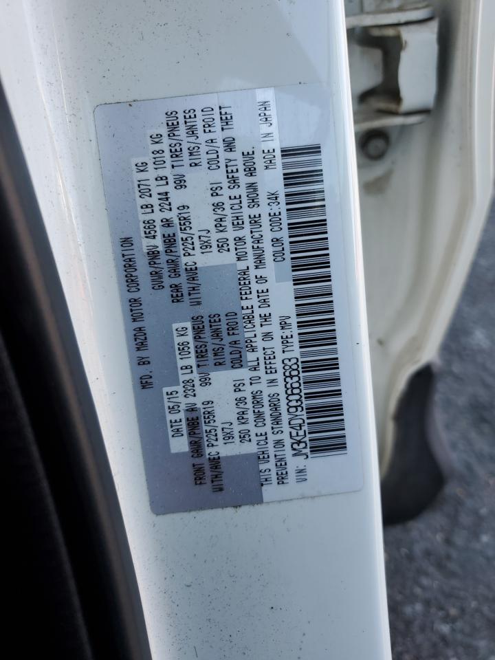 2016 Mazda Cx-5 Gt VIN: JM3KE4DY9G0663683 Lot: 91101615