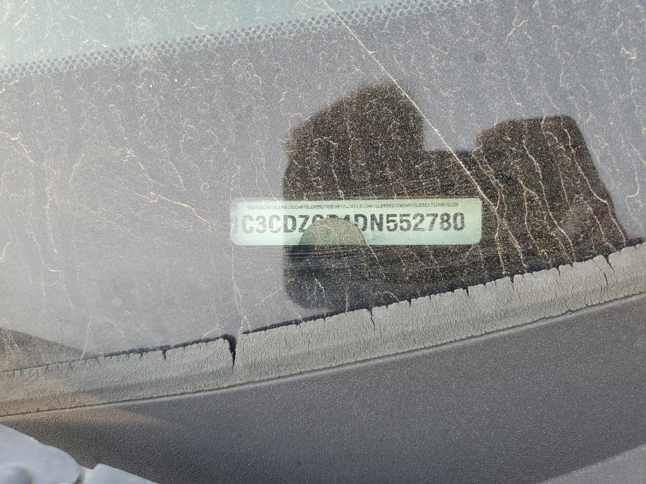 2013 Dodge Avenger Sxt VIN: 1C3CDZCB4DN552780 Lot: 92390565