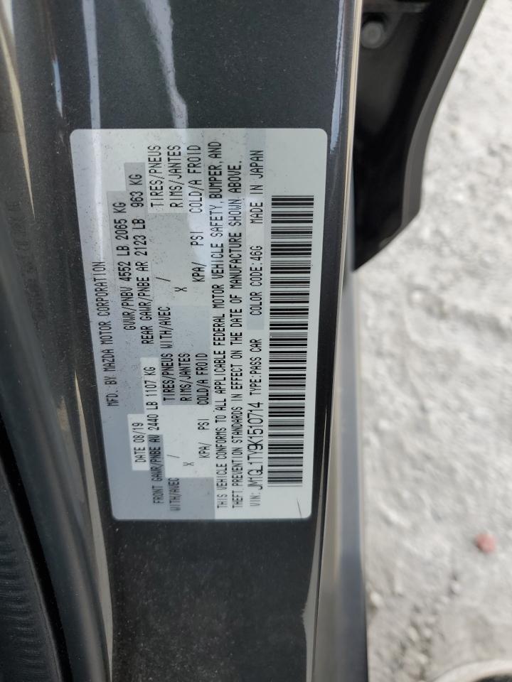 2019 Mazda 6 Grand Touring VIN: JM1GL1TY9K1510714 Lot: 93203215