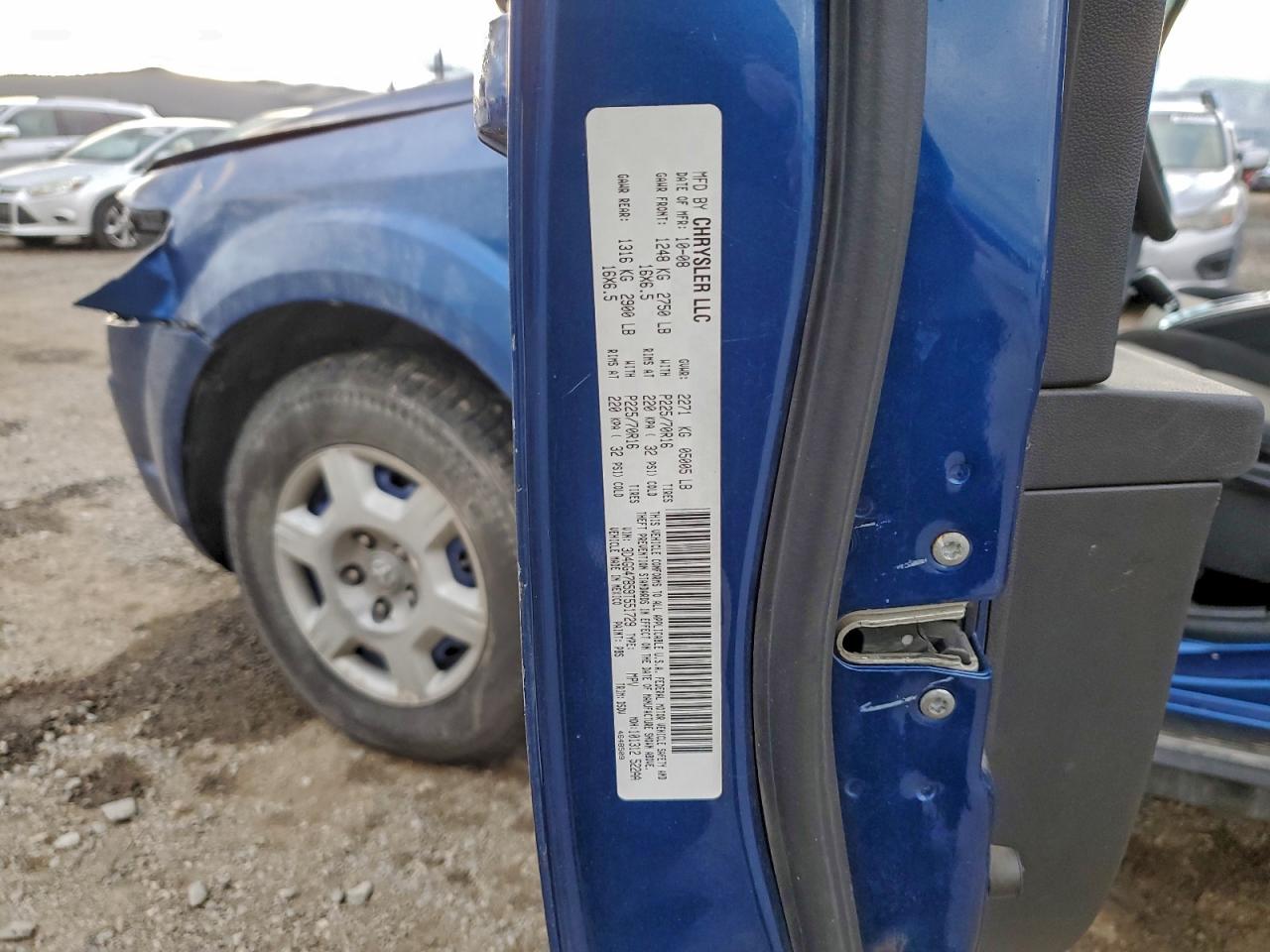 2009 Dodge Journey Se VIN: 3D4GG47B59T551729 Lot: 94132945