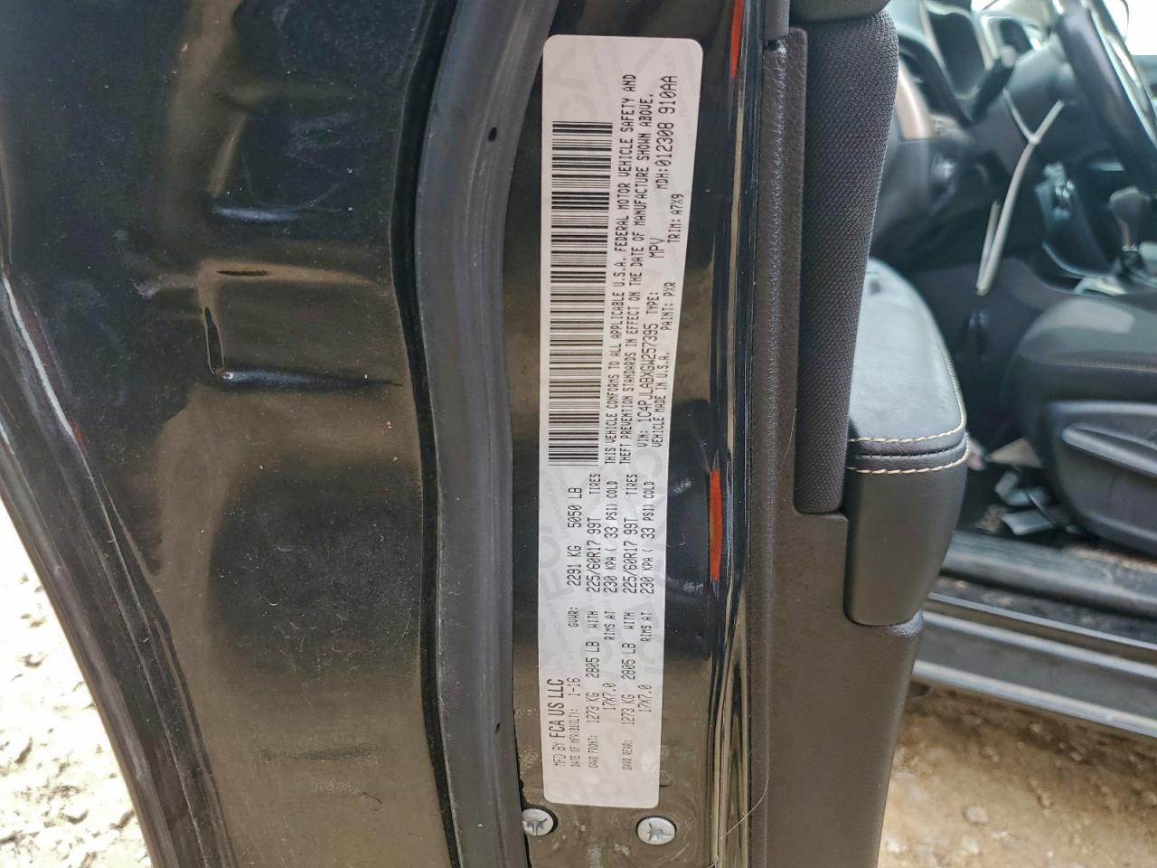 2016 Jeep Cherokee Sport VIN: 1C4PJLABXGW257395 Lot: 94317365