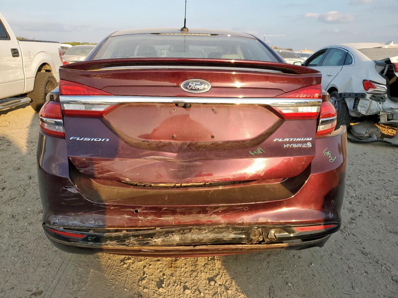 2017 Ford Fusion Titanium Hev VIN: 3FA6P0RU4HR221016 Lot: 93508415