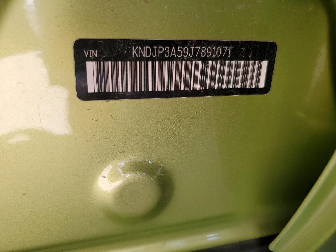 2018 Kia Soul + VIN: KNDJP3A59J7891071 Lot: 91809795