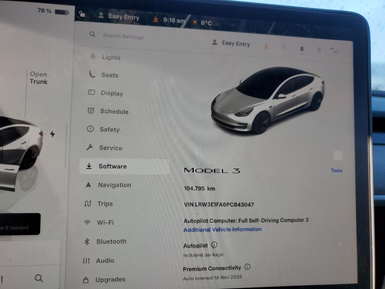 2023 Tesla Model 3 VIN: LRW3E1FA6PC843047 Lot: 90606955