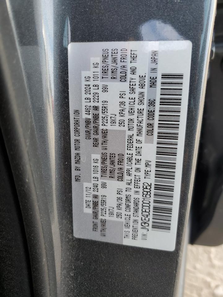 2013 Mazda Cx-5 Gt VIN: JM3KE4DE0D0169052 Lot: 92597645