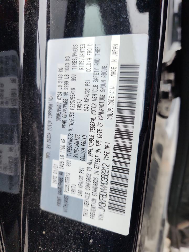 2021 Mazda Cx-5 Grand Touring VIN: JM3KFBDMXM0368912 Lot: 90544595