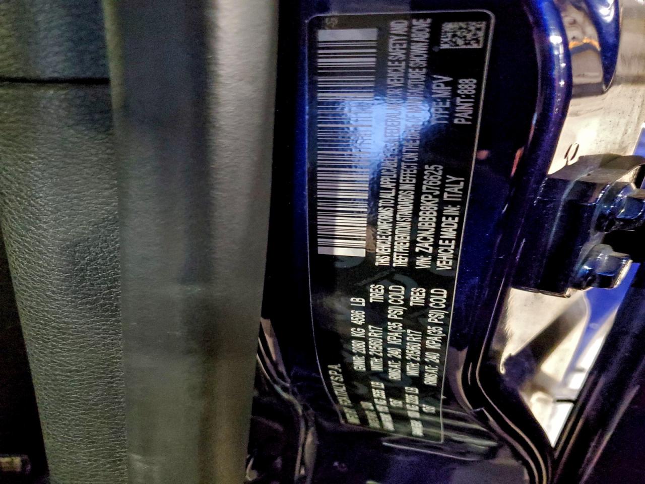 2019 Jeep Renegade Latitude VIN: ZACNJBBB8KPJ76625 Lot: 93970805