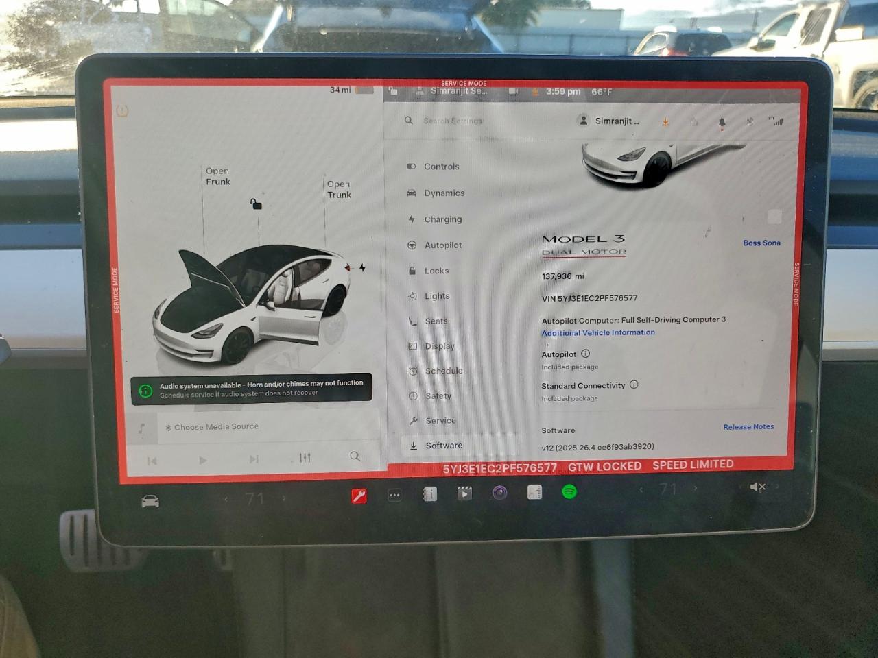 2023 Tesla Model 3 VIN: 5YJ3E1EC2PF576577 Lot: 92102425