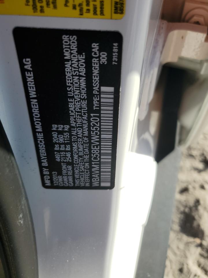 2014 BMW X1 Sdrive28I VIN: WBAVM1C58EVW55201 Lot: 91267875