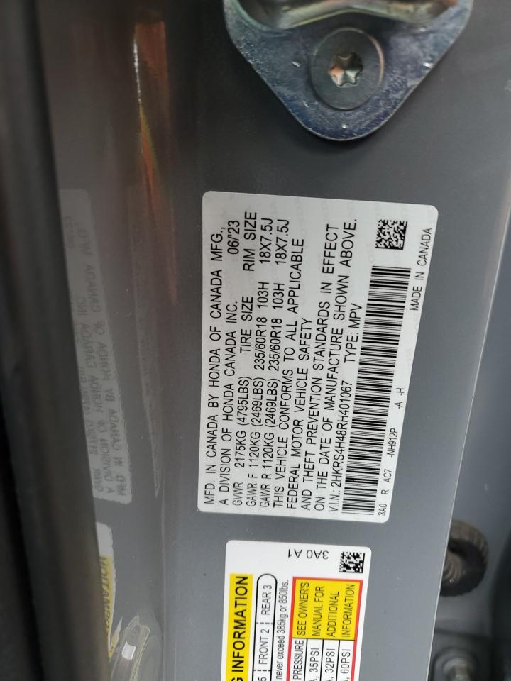 2024 Honda Cr-V Ex VIN: 2HKRS4H48RH401067 Lot: 94711635