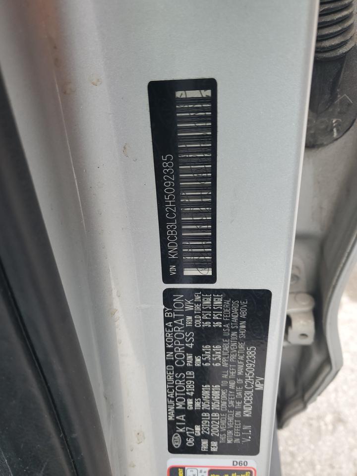 2017 Kia Niro Fe VIN: KNDCB3LC2H5092385 Lot: 92706415