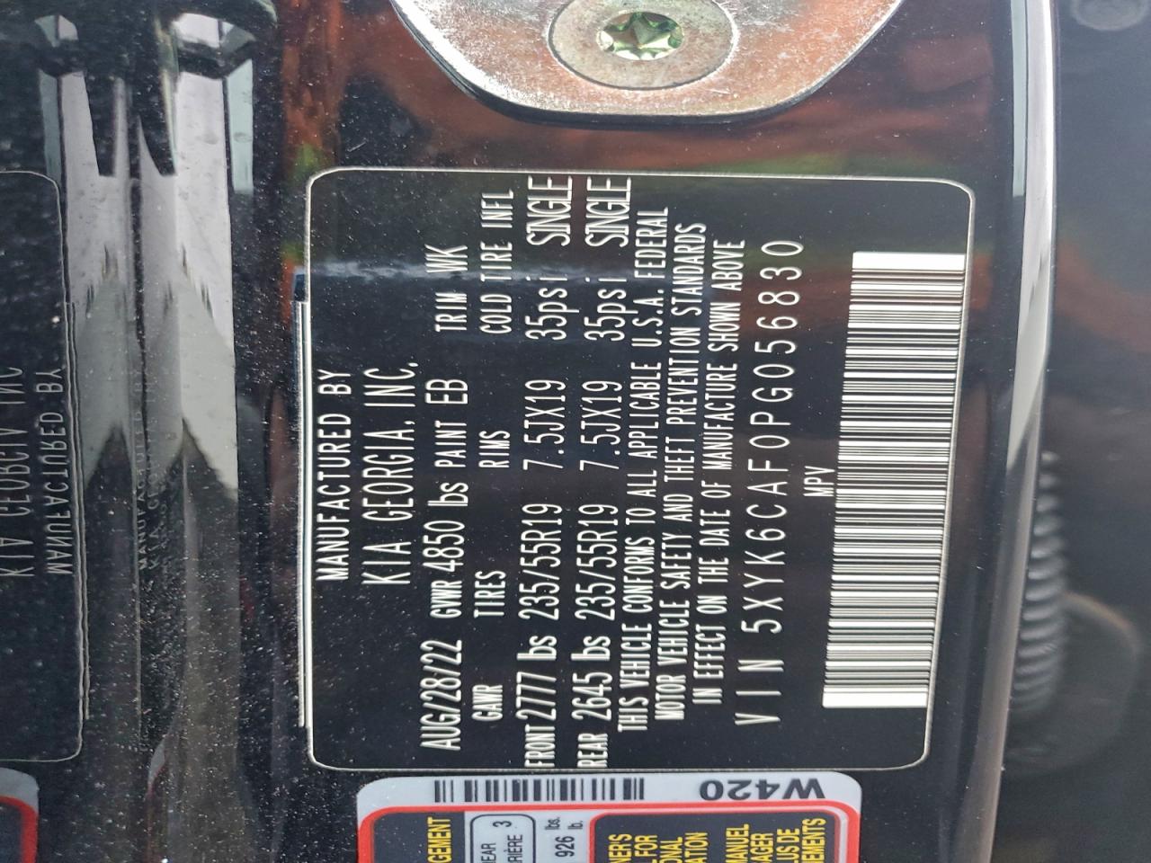 2023 Kia Sportage X Line VIN: 5XYK6CAF0PG056830 Lot: 94359755