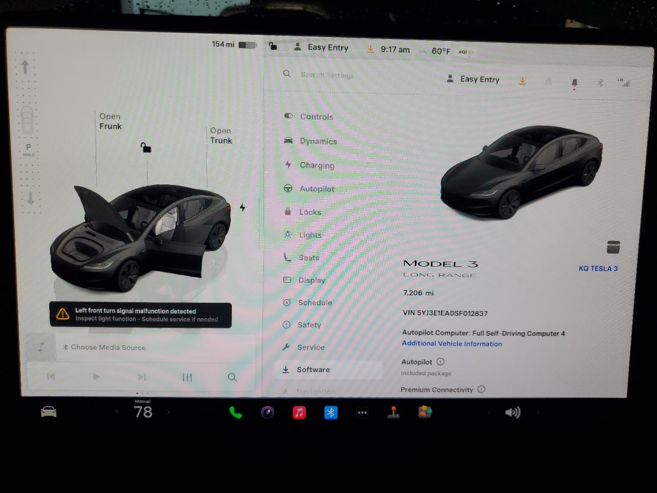 2025 Tesla Model 3 VIN: 5YJ3E1EA0SF012837 Lot: 92858555