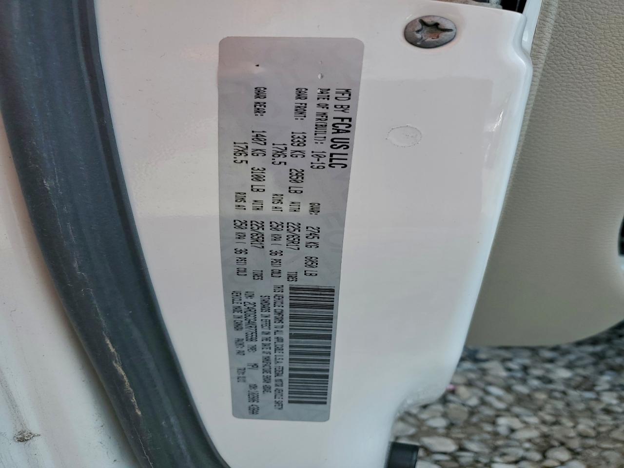 2019 Dodge Grand Caravan Sxt VIN: 2C4RDGCG4KR775598 Lot: 93610075