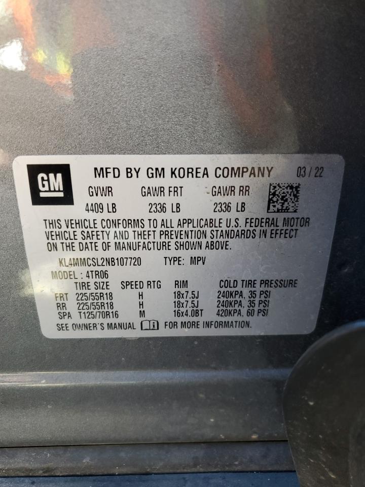 2022 Buick Encore Gx Preferred VIN: KL4MMCSL2NB107720 Lot: 91655655