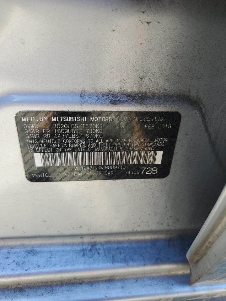 2018 Mitsubishi Mirage Es VIN: ML32A3HJ0JH009713 Lot: 91181815