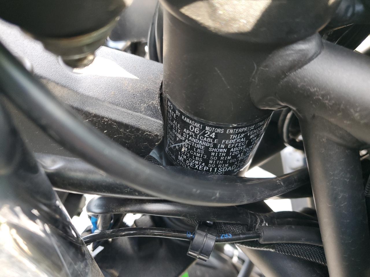 2025 Kawasaki Ex650 P VIN: ML5EXEP11SDAD7933 Lot: 93331105