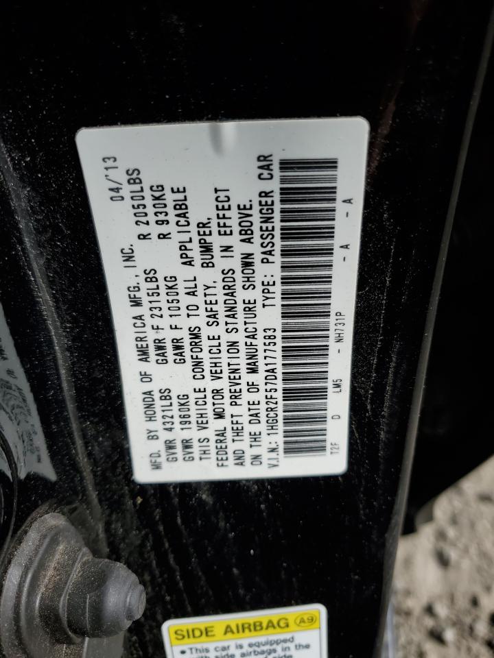 2013 Honda Accord Sport VIN: 1HGCR2F57DA177583 Lot: 93335605
