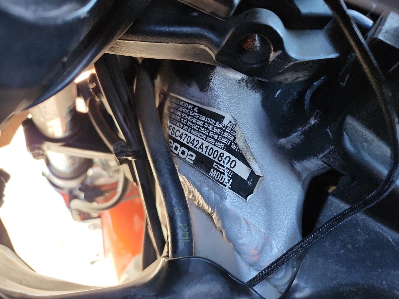 2002 Honda Gl1800 VIN: 1HFSC47042A100800 Lot: 93098075