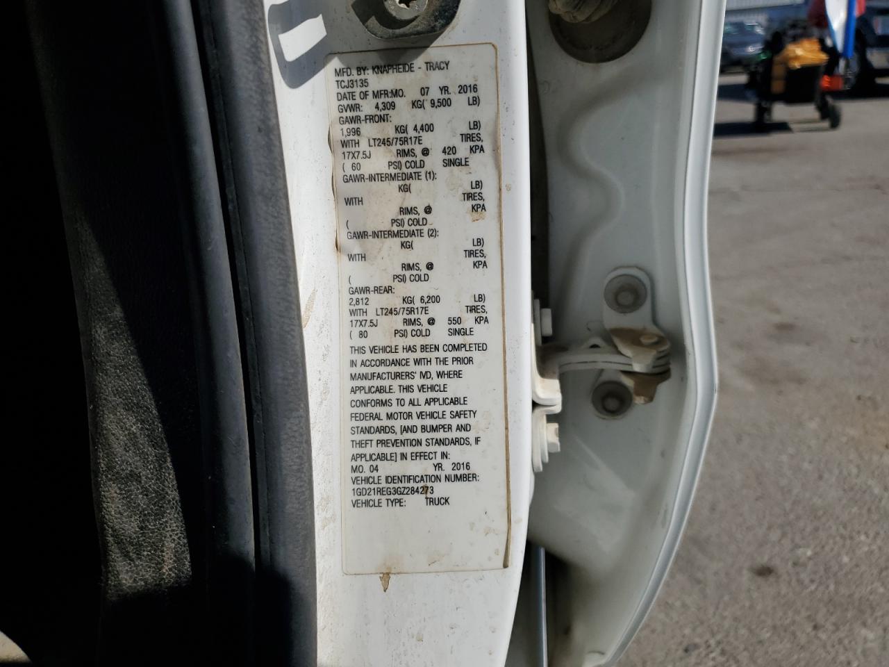 2016 GMC Sierra Utility / Service Truck VIN: 1GD21REG3GZ284273 Lot: 90932445