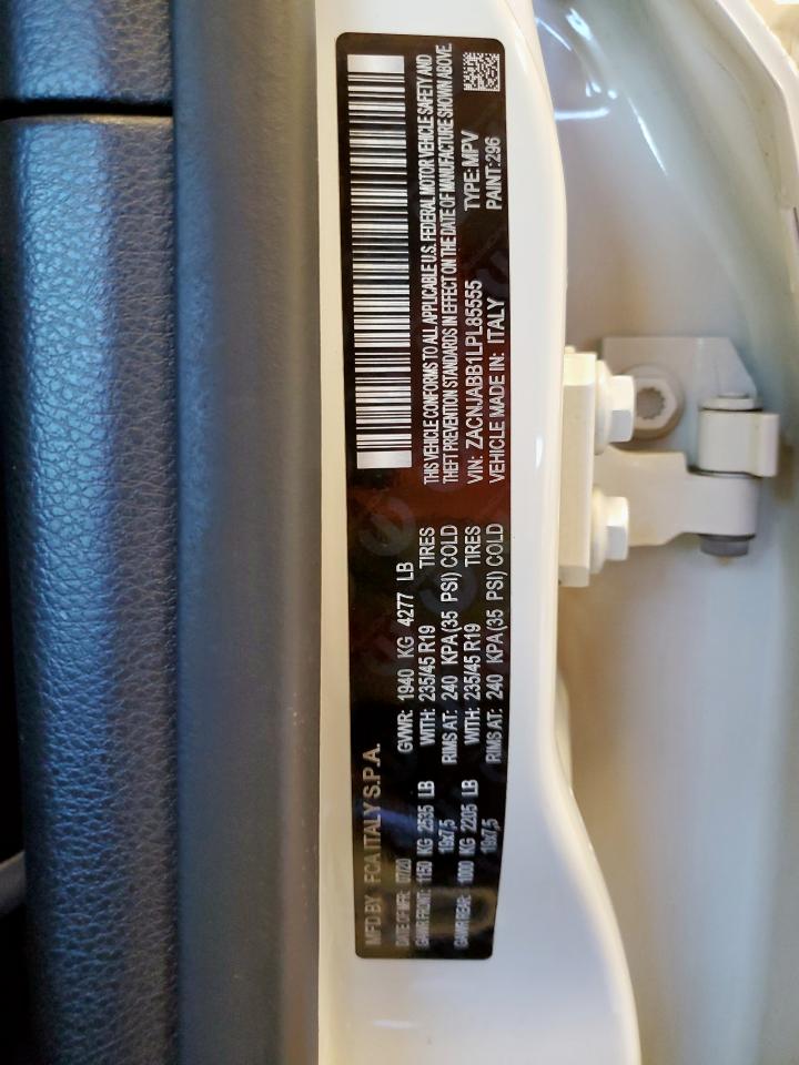 2020 Jeep Renegade Latitude VIN: ZACNJABB1LPL85555 Lot: 91930335