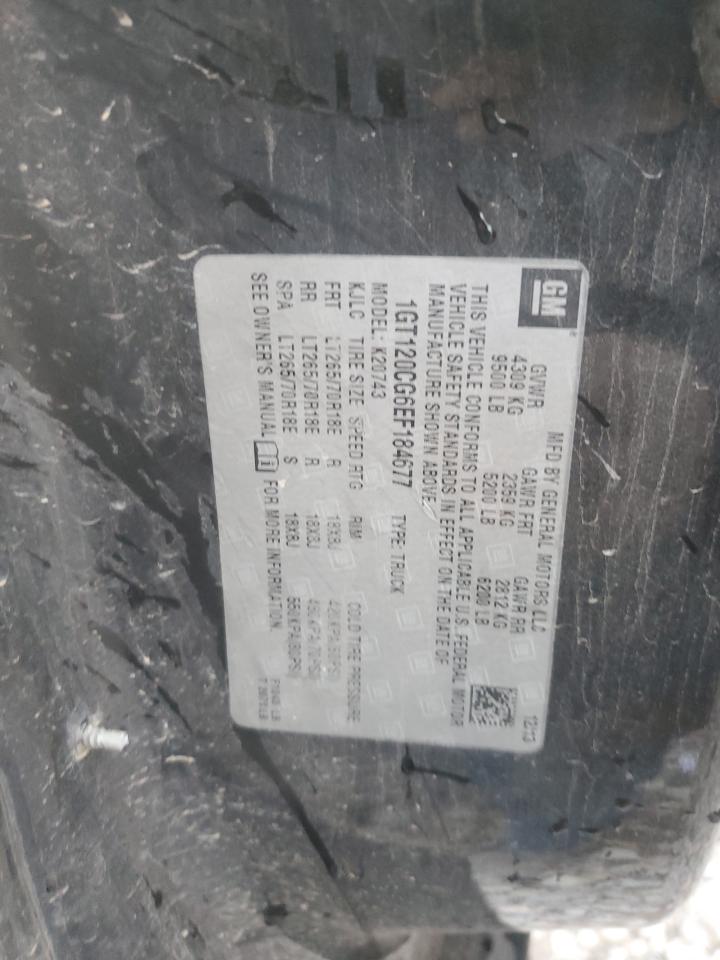 2014 GMC Sierra K2500 Sle VIN: 1GT120CG6EF184677 Lot: 92677345